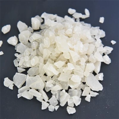 How does aluminum sulphate react with carbonates in water?